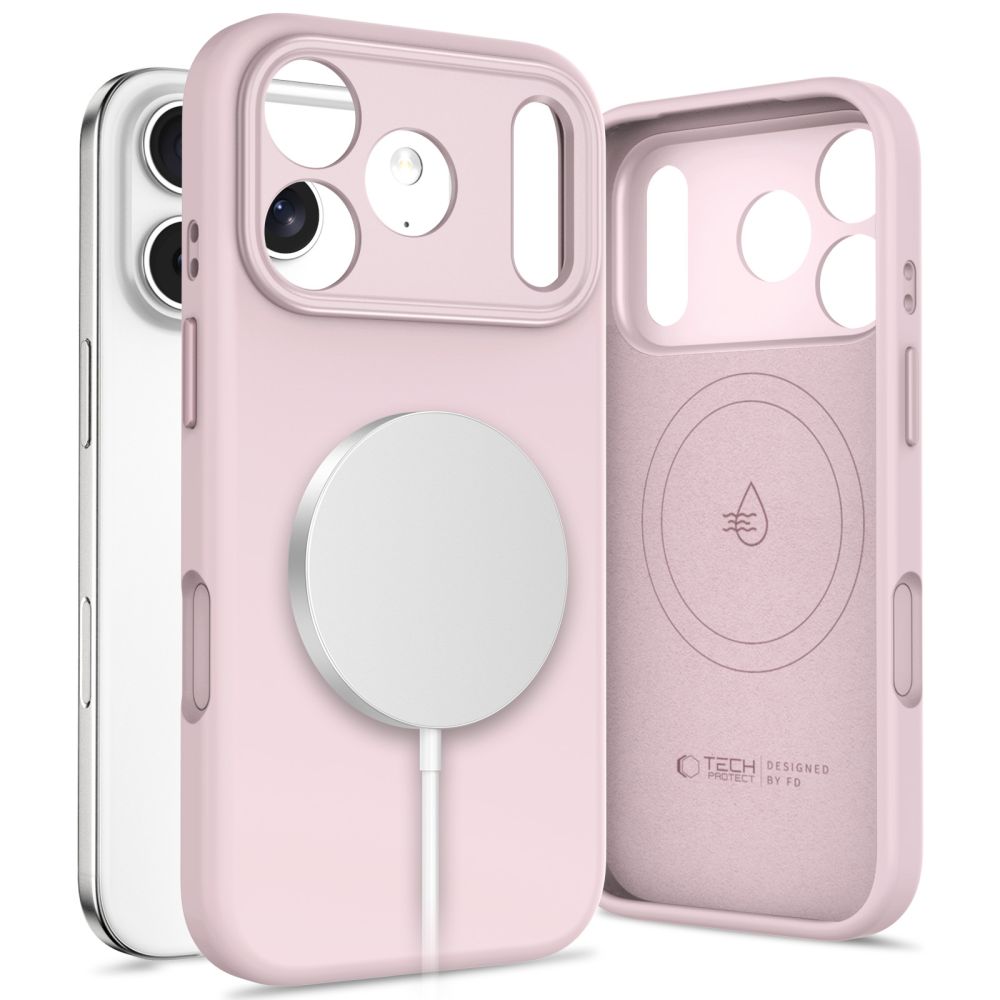 Tech-Protect Uniq MagSafe-hylster til iPhone 17 Pro - pink
