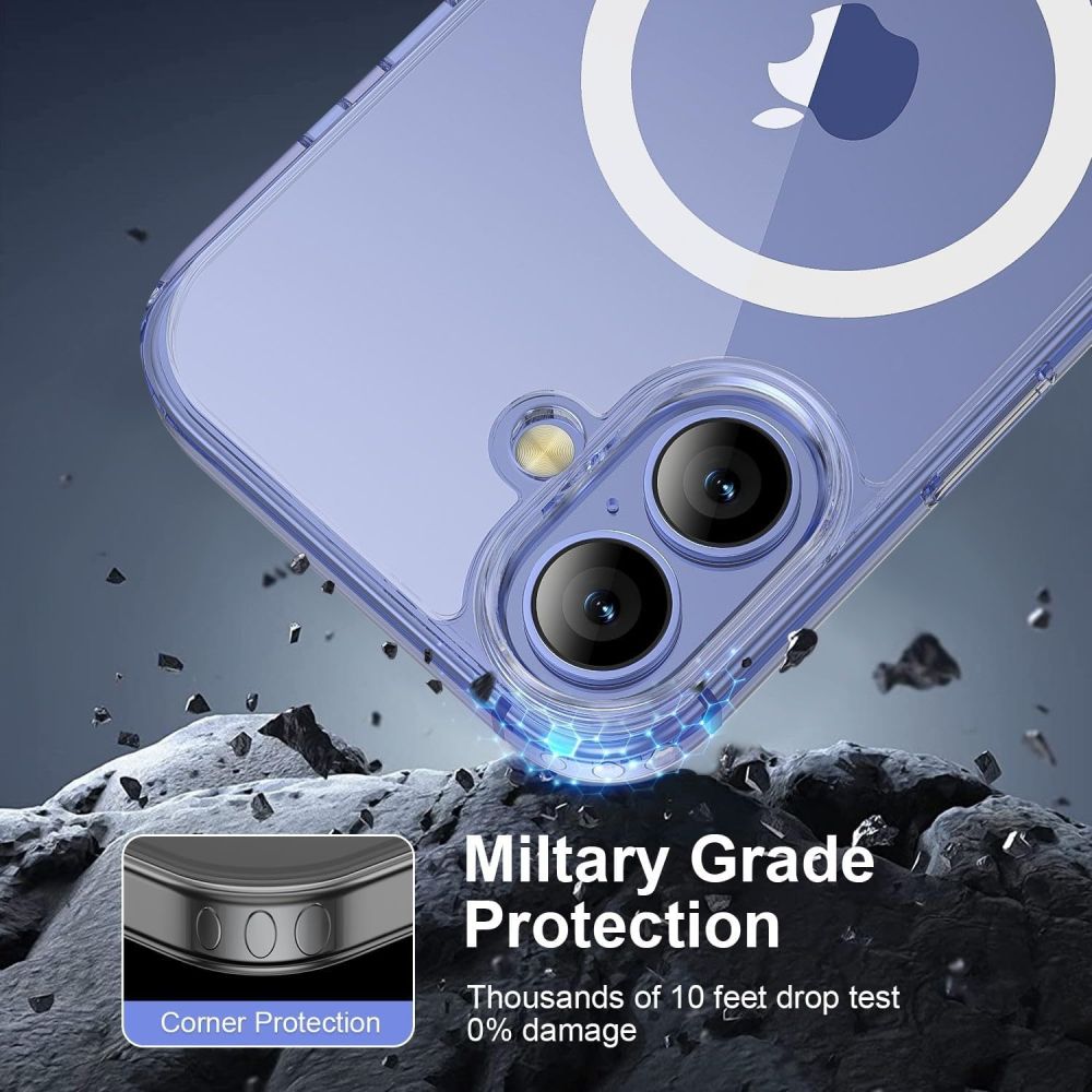 TP Flex MagSafe Case til iPhone 16 - Gennemsigtig