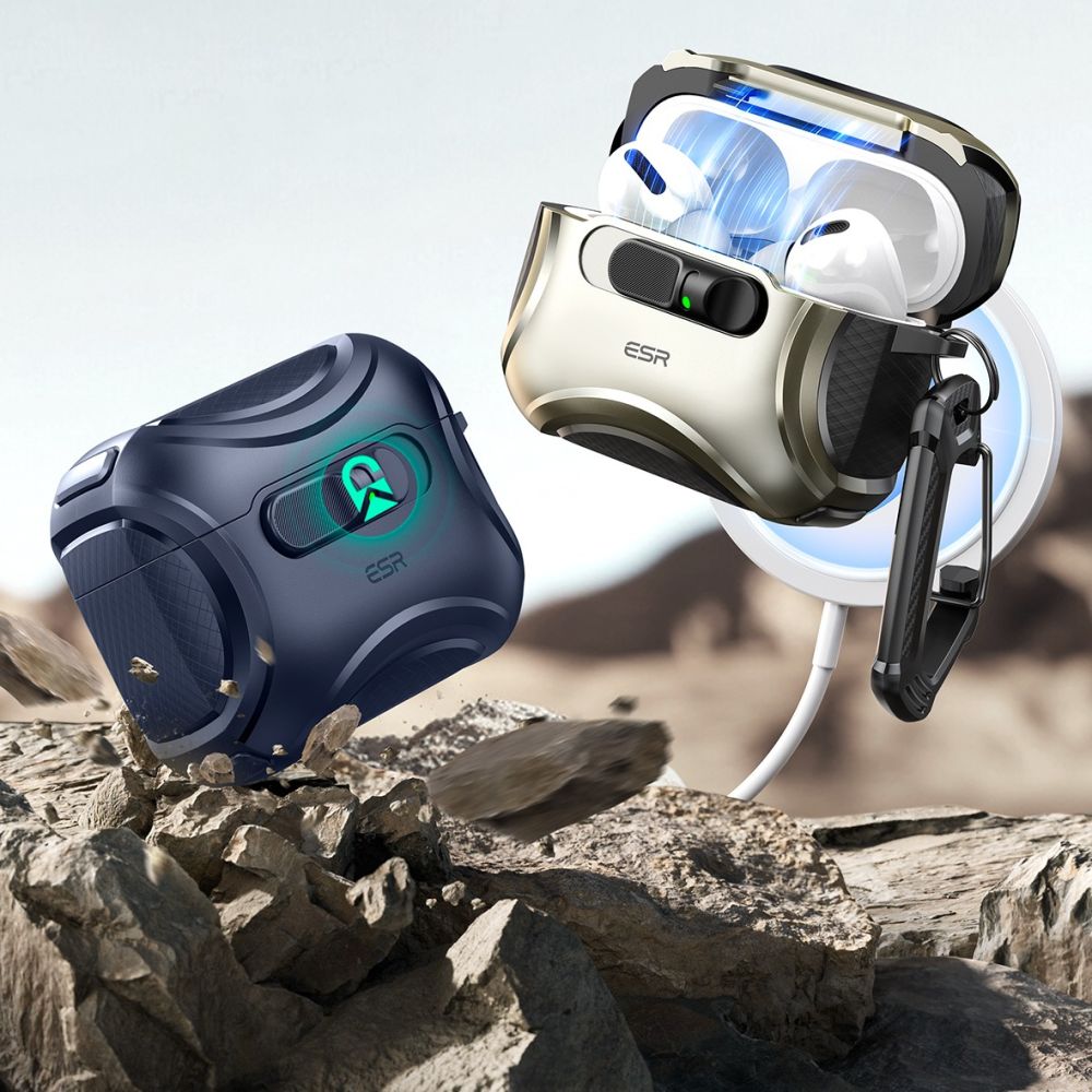 ESR Cyber FlickLock MagSafe Case for AirPods Pro 3 - Navy Blue