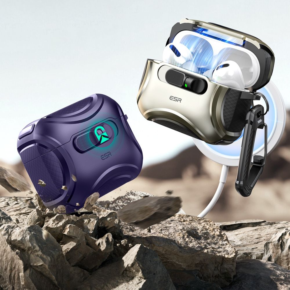 ESR Cyber FlickLock MagSafe Case til AirPods Pro 3 - lilla