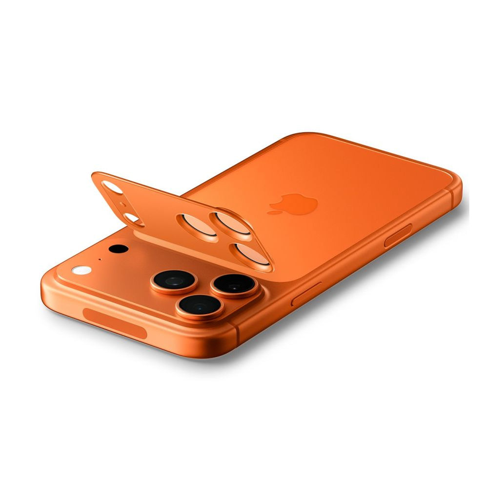 Spigen Optik Pro XL Kamera Lens Glas til iPhone 17 Pro - Orange