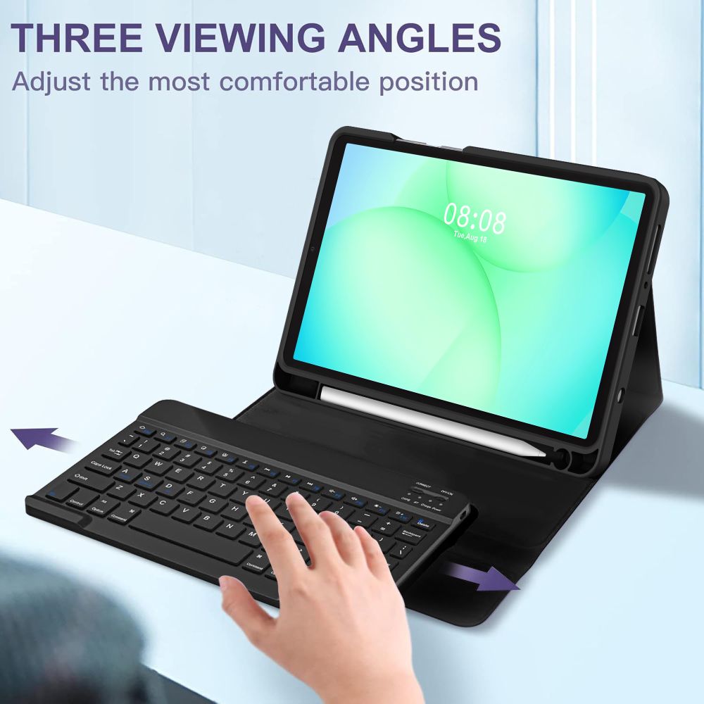 Tech- Protect SC Pen Case til Samsung Galaxy Tab A9 / A11 8.7 X110 / X115 / X133 / X135 - sort