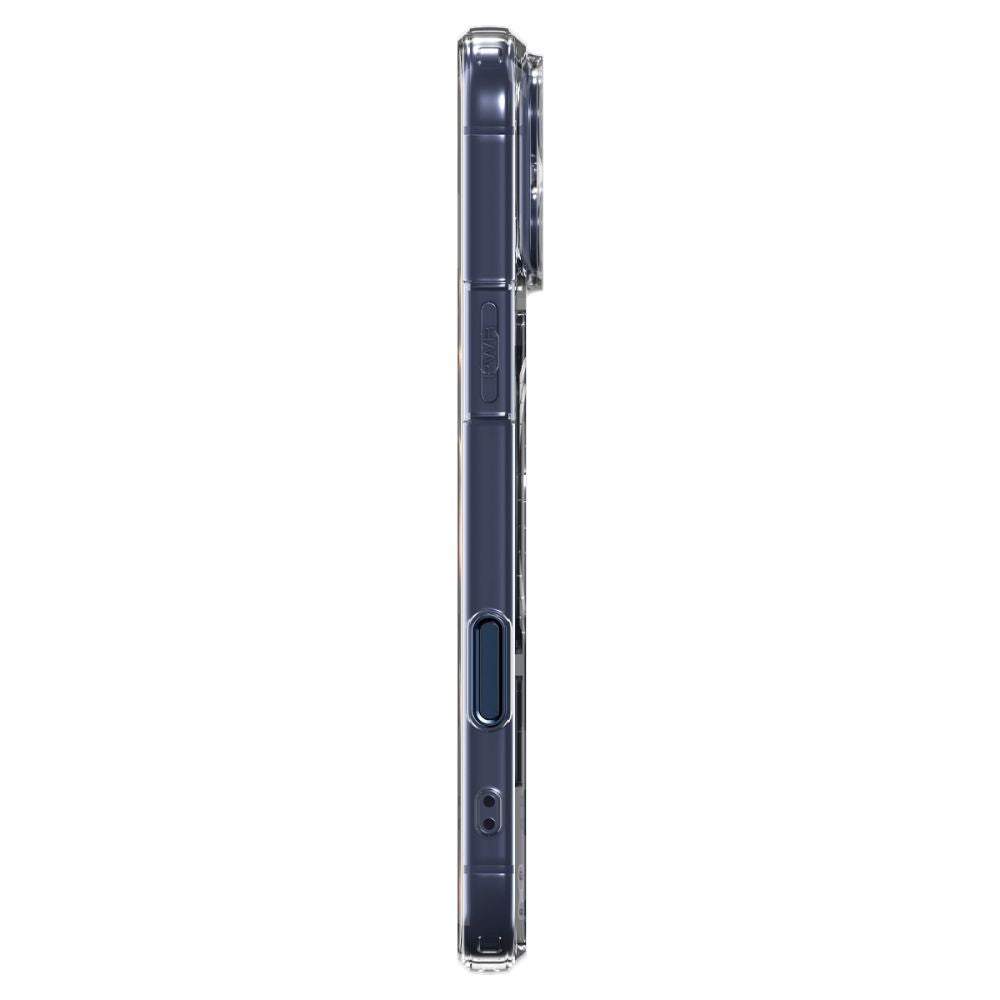 Spigen Thin Fit MagSafe Case til iPhone 17 Pro Max - Clear Navy Blue