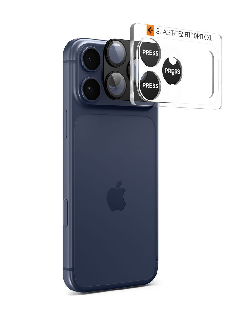 Spigen Optik Pro XL Kamera Lens Glas til iPhone 17 Pro Max - sort