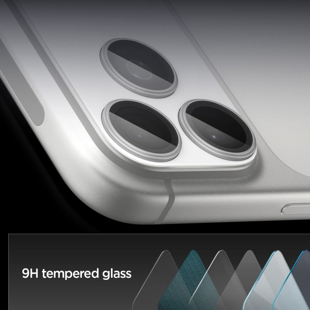 Spigen Optik Pro XL Kamera Lens Glas til iPhone 17 Pro Max - Sølv