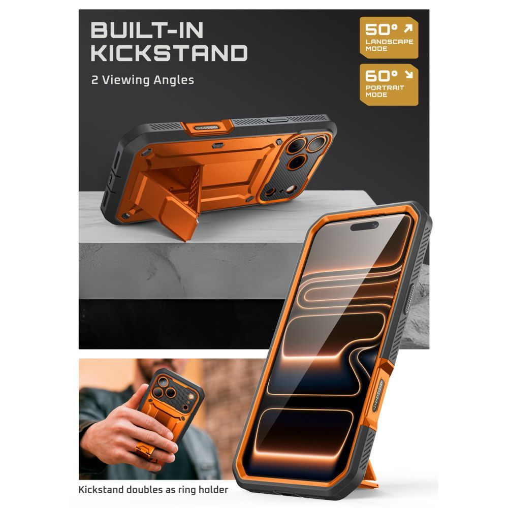Supcase Unicorn Beetle Pro Case til iPhone 17 Pro - Orange