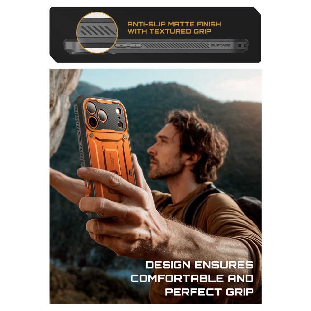 Supcase Unicorn Beetle Pro Case til iPhone 17 Pro - Orange