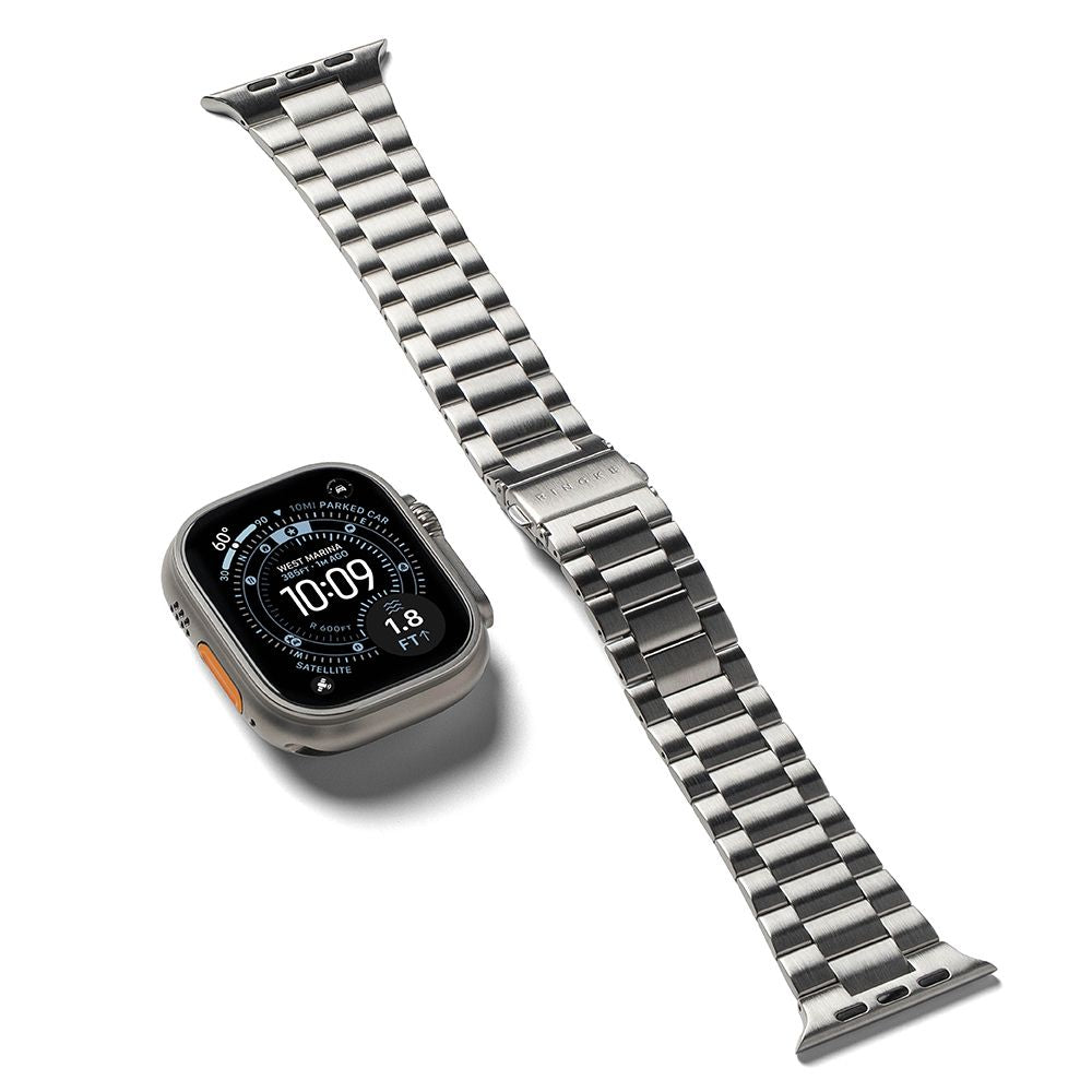 Ringke Metal One Air Armbånd til Apple Watch 8 / 9 / 10 / 11 / SE / Ultra (44 / 45 / 46 / 49 mm) - Sølv
