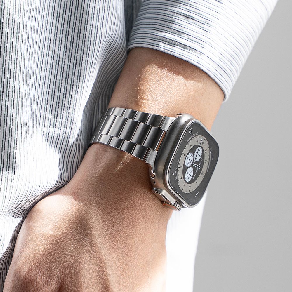 Ringke Metal One Air Armbånd til Apple Watch 8 / 9 / 10 / 11 / SE / Ultra (44 / 45 / 46 / 49 mm) - Sølv