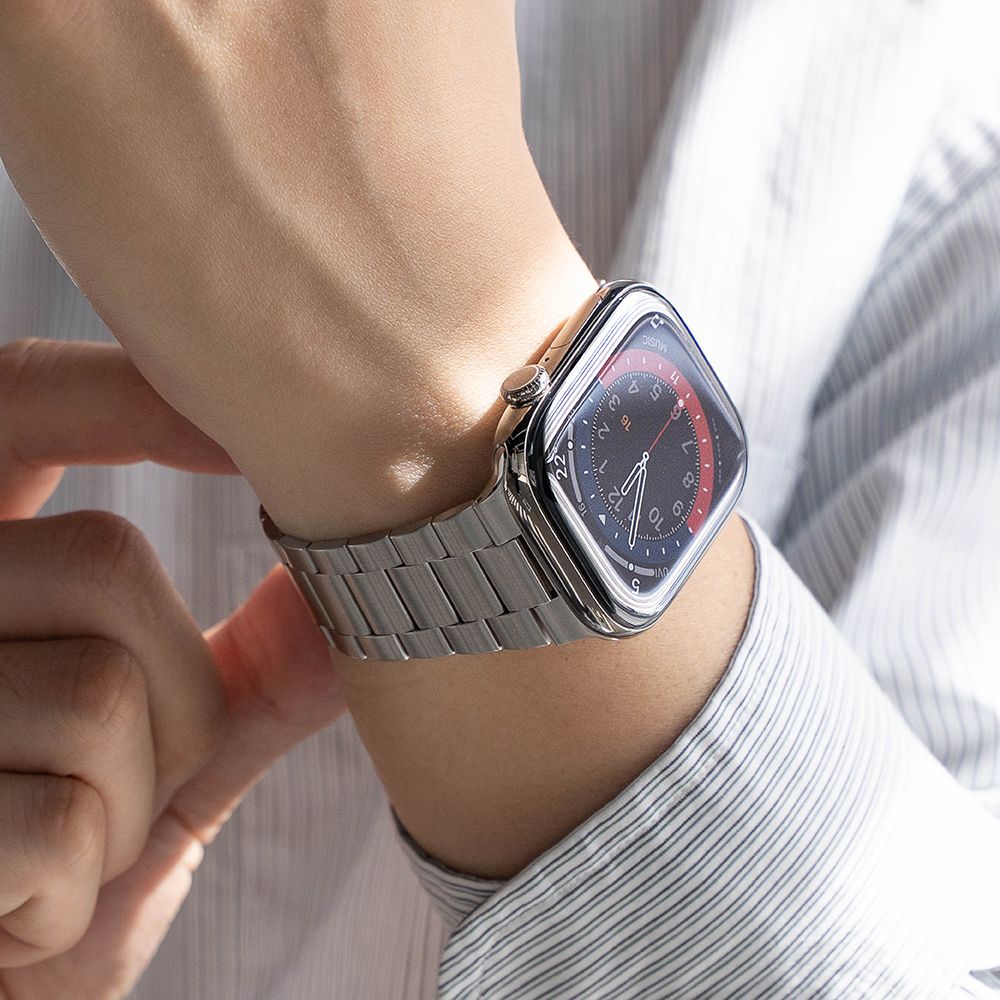 Ringke Metal One Air Armbånd til Apple Watch 8 / 9 / 10 / 11 / SE / Ultra (44 / 45 / 46 / 49 mm) - Sølv