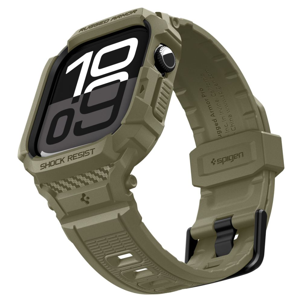 Spigen Rugged Armor Pro Strap til Apple Watch 46mm - Grøn