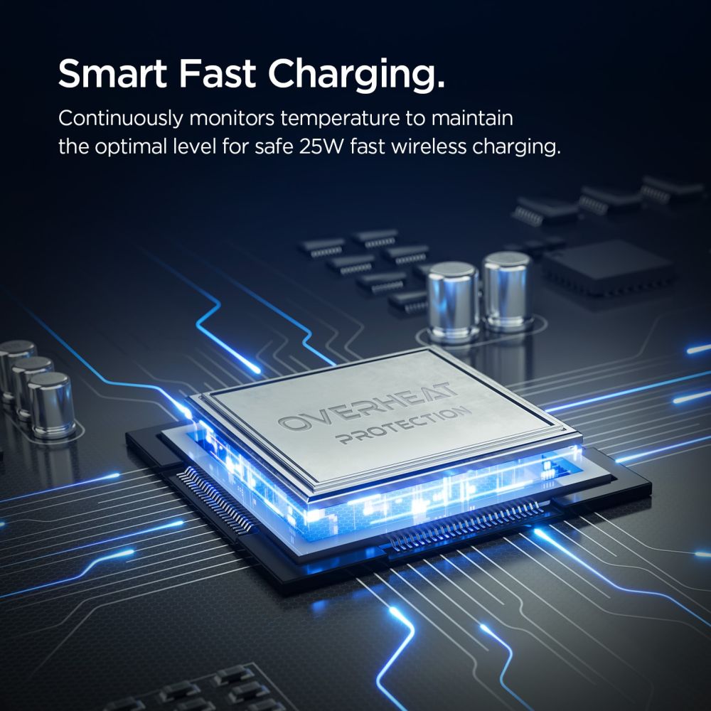 Spigen Essential EV25MFAQ Magnetisk MagSafe Car Air Vent Mount - sort