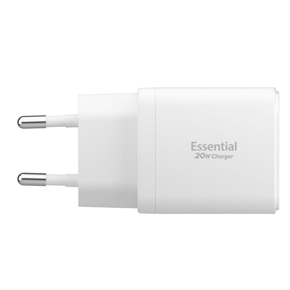 Spigen Essential EE202EU 20W Wall Charger - hvid