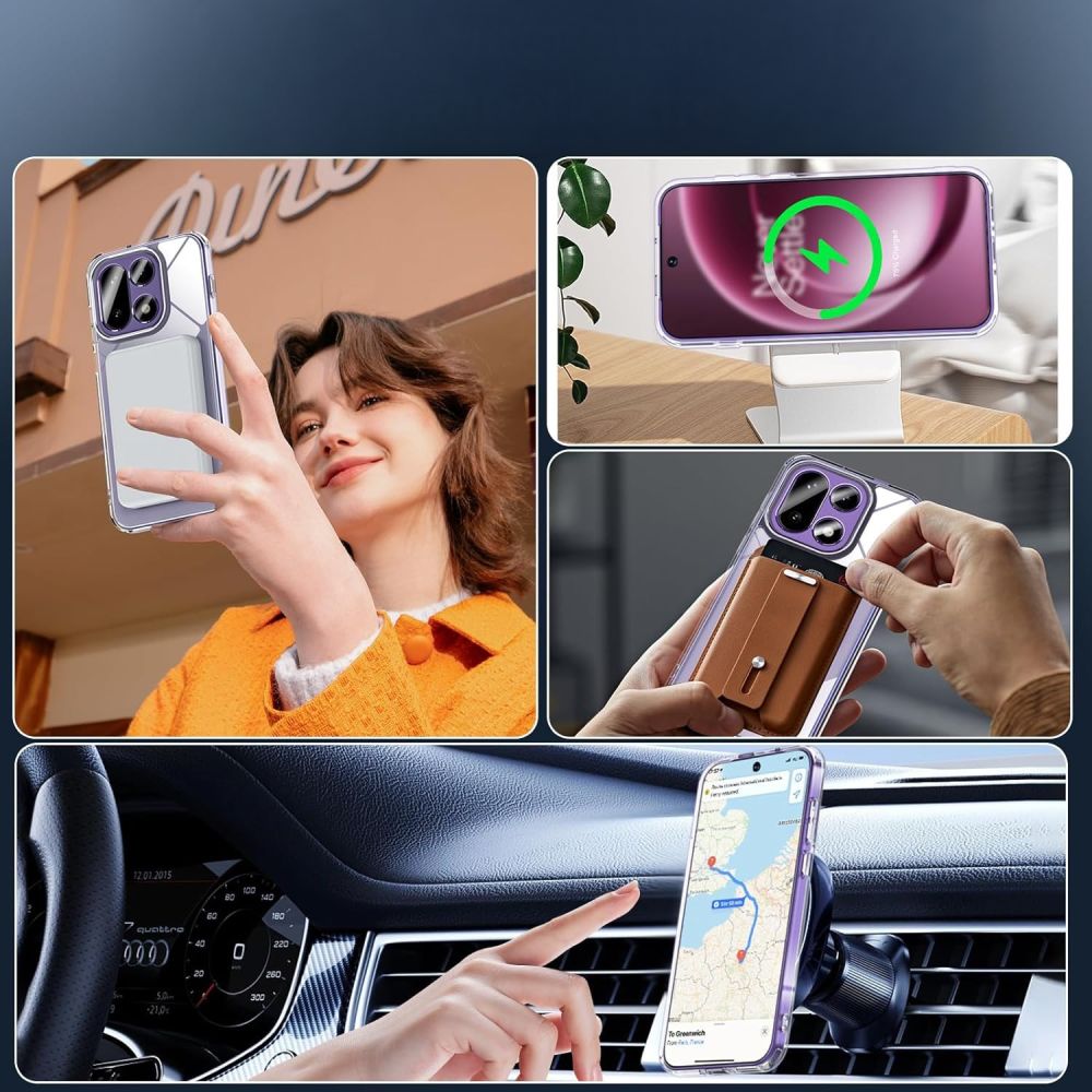 Tech-Protect Flexair Hybrid MagSafe Case til OnePlus 15 - Gennemsigtig