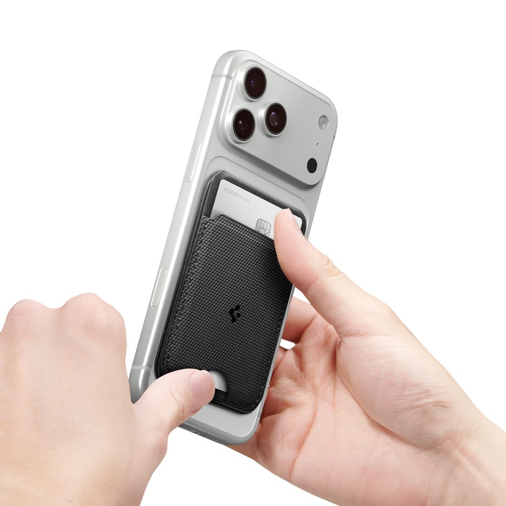 Spigen S314-3 Magnetisk MagSafe Magnetisk tegnebog - sort