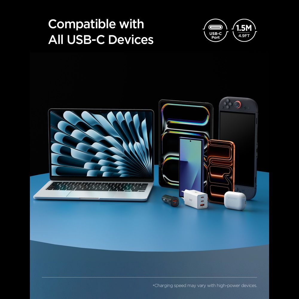 Spigen EB10010CC 100W 100 cm Kabel - hvid