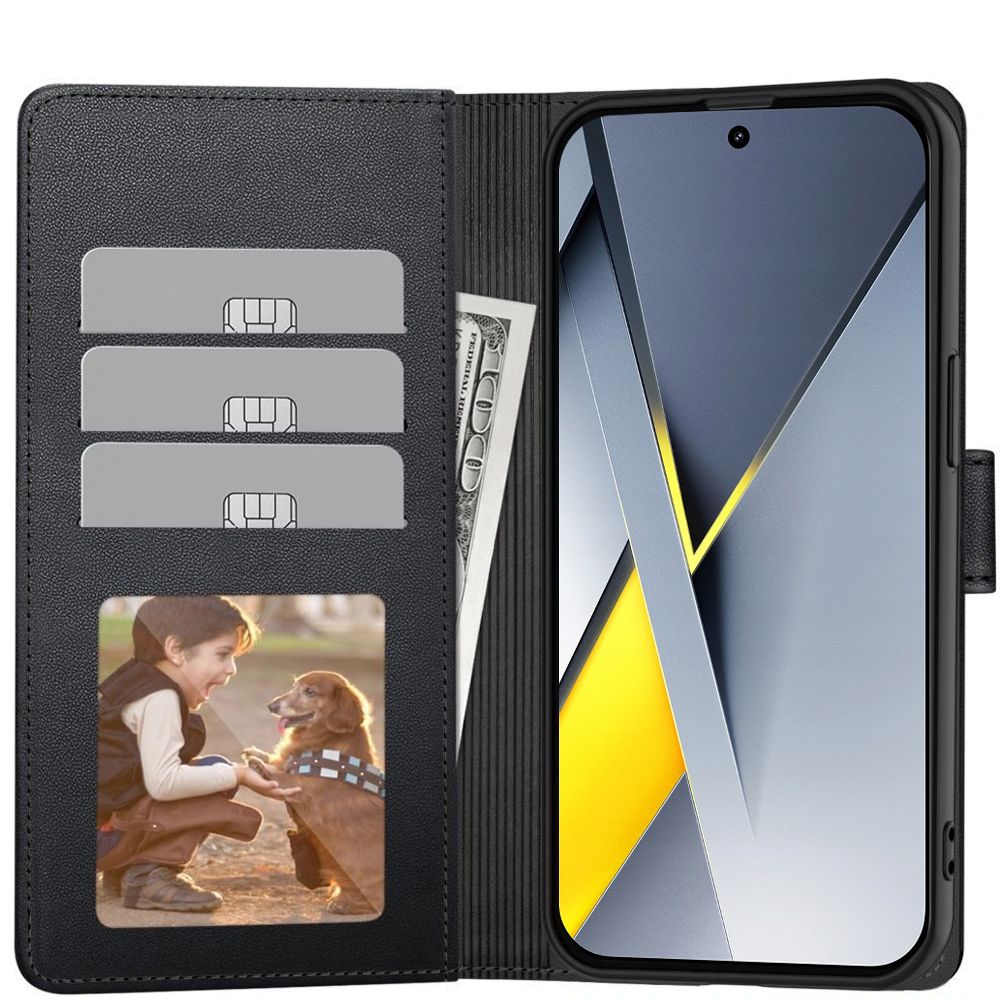 Tech-Protect Wallet Case til Xiaomi Poco F8 - sort