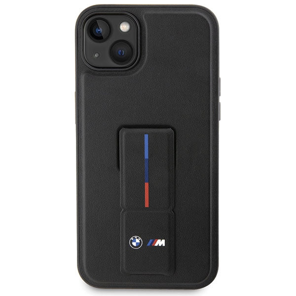 BMW Grip Stand Hot Stamp Case til iPhone 14 / 15 / 13 - sort