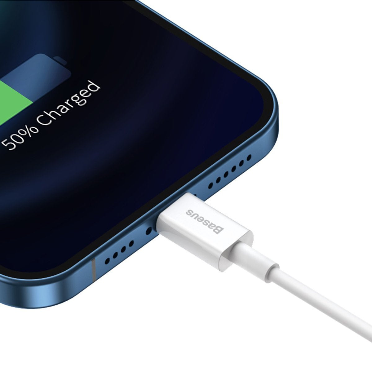 Baseus Superior-serien Kabel USB til Lightning, 2,4A, 1m (hvid)
