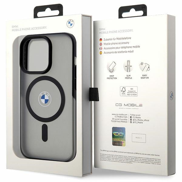 BMW Signature MagSafe Case til iPhone 14 Pro Max - sort