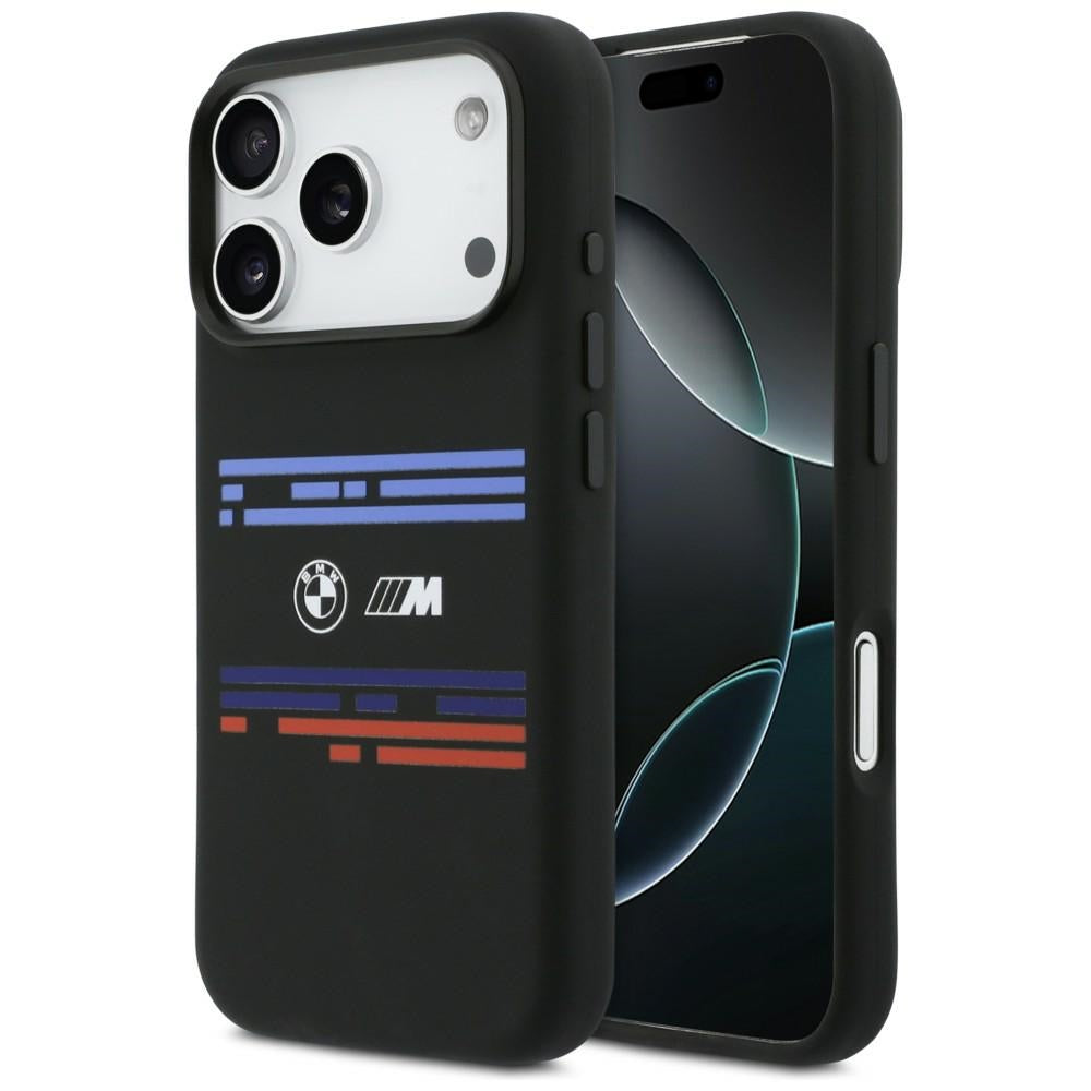 BMW M Silicon Horizontal Line MagSafe Case til iPhone 17 Pro - sort