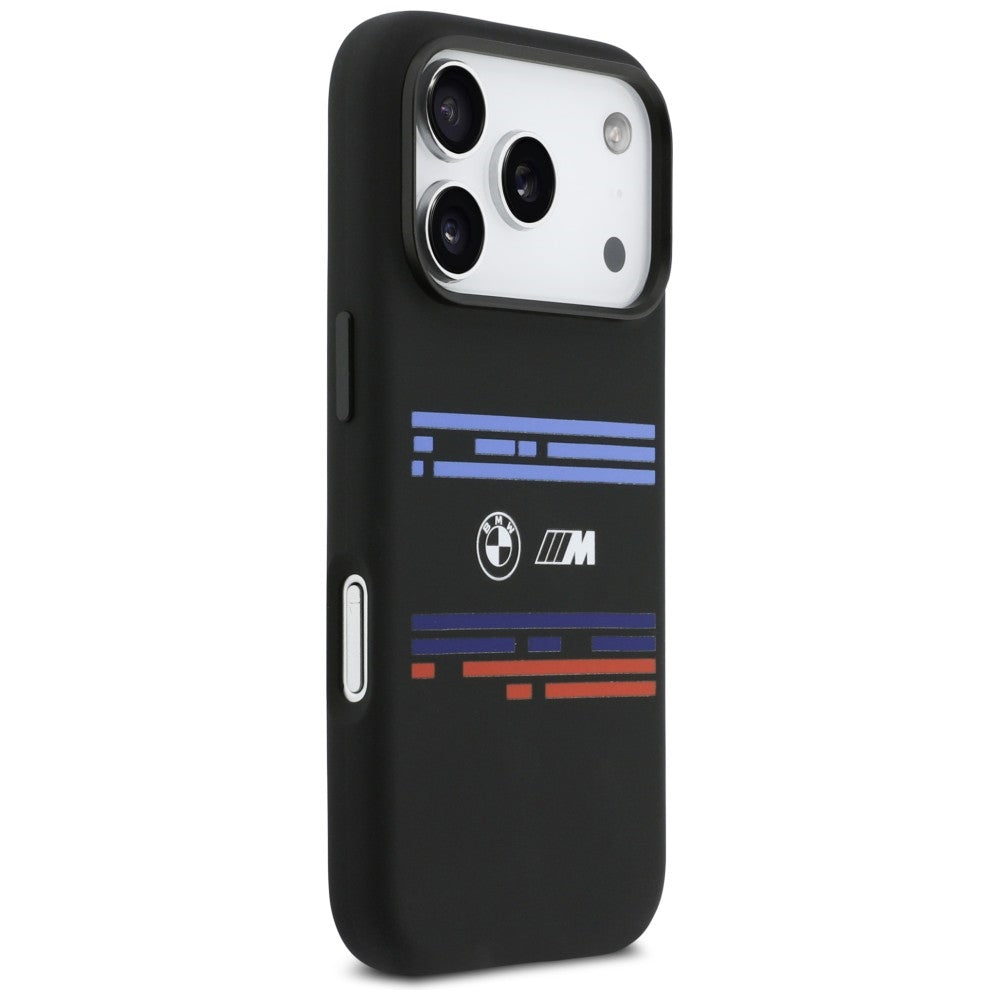 BMW M Silicon Horizontal Line MagSafe Case til iPhone 17 Pro - sort