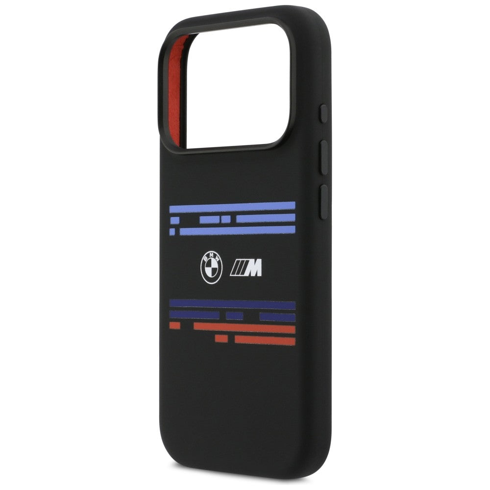 BMW M Silicon Horizontal Line MagSafe Case til iPhone 17 Pro - sort