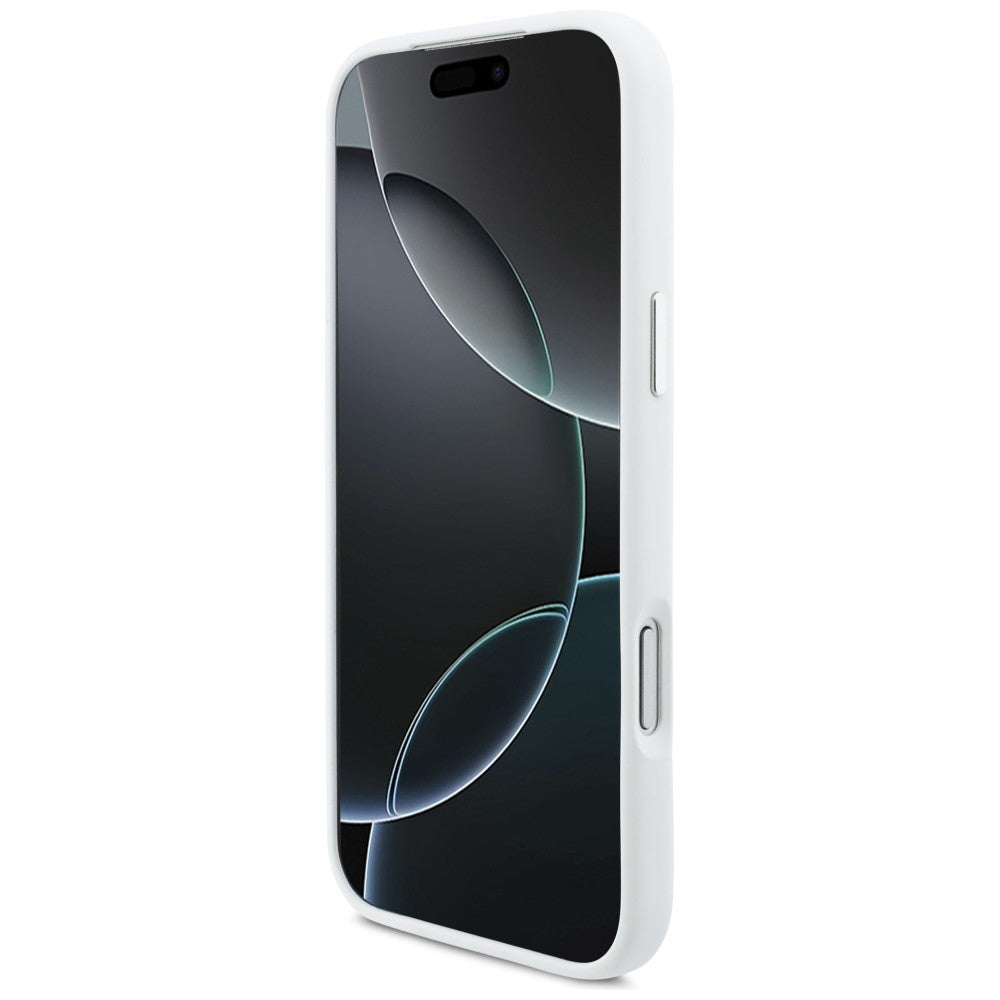 BMW M Silicon Horizontal Line MagSafe Case til iPhone 17 Pro Max - hvid