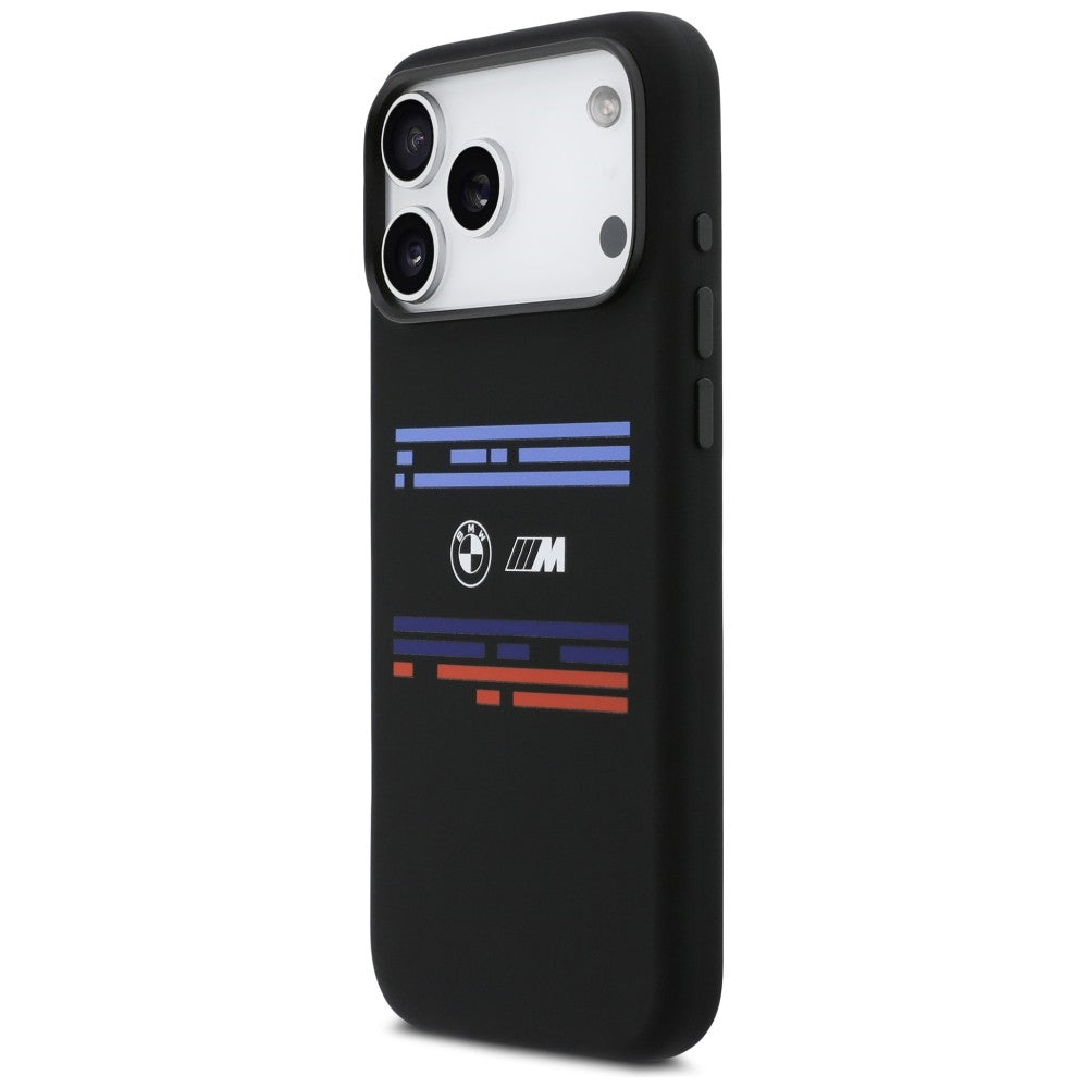 BMW M Silicon Horizontal Line MagSafe Case til iPhone 17 Pro Max - sort