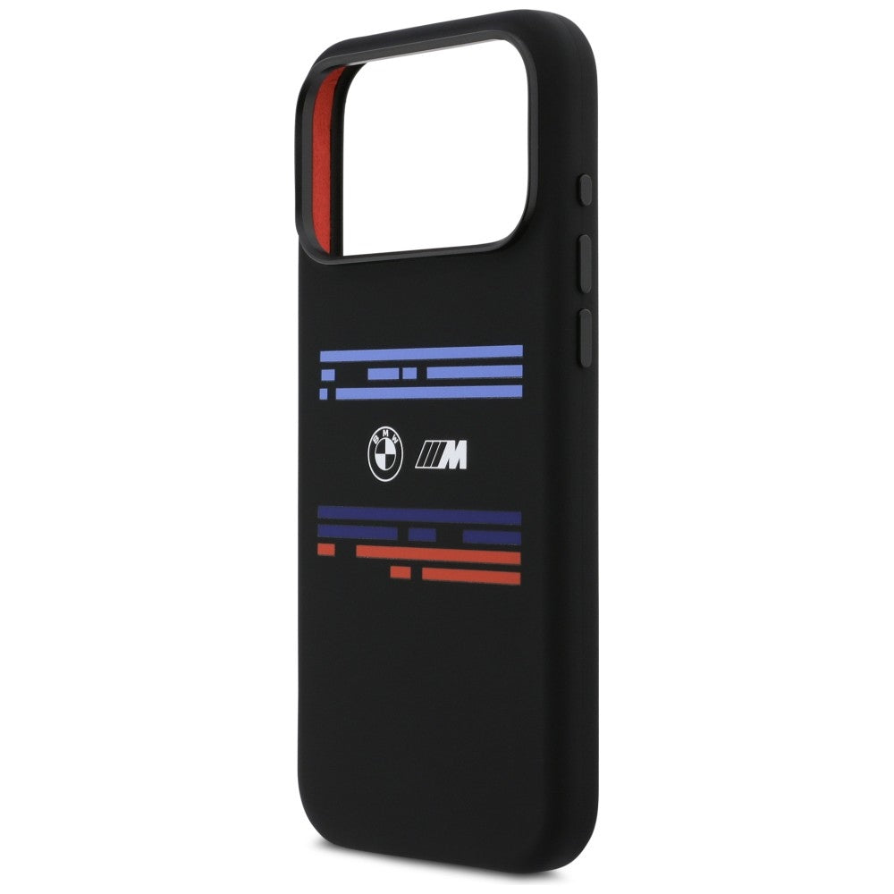 BMW M Silicon Horizontal Line MagSafe Case til iPhone 17 Pro Max - sort