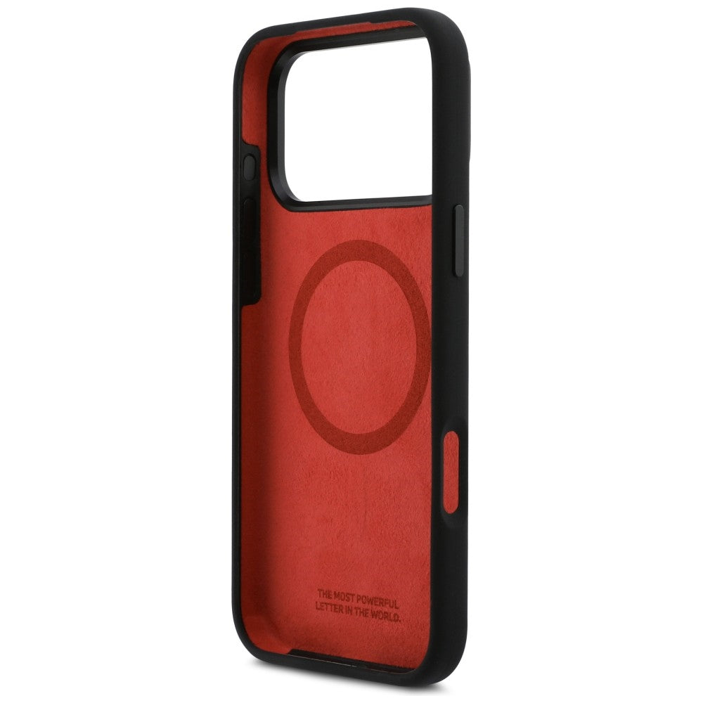 BMW M Silicon Horizontal Line MagSafe Case til iPhone 17 Pro Max - sort