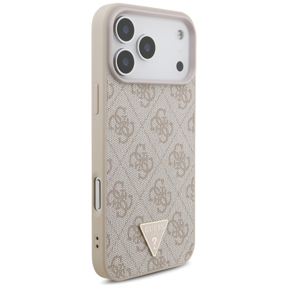 Guess 4G Strap Triangle Logo MagSafe Case til iPhone 17 Pro Max - Pink