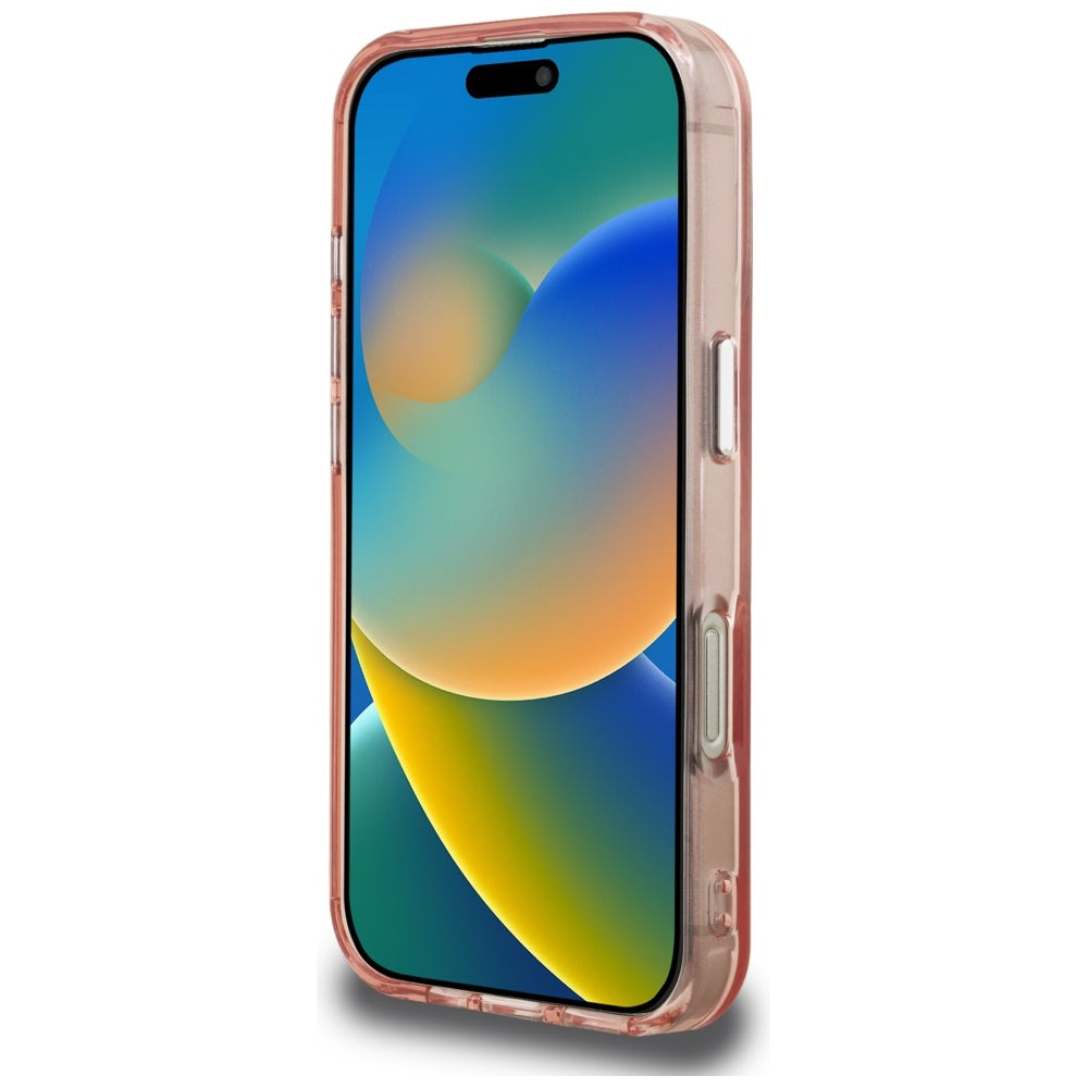 Karl Lagerfeld IML Aquarelle Choupette & Logo iPhone 16 Case - Pink