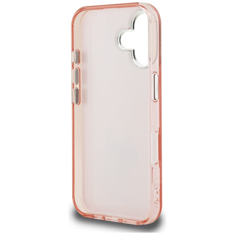 Karl Lagerfeld IML Aquarelle Choupette & Logo iPhone 16 Case - Pink