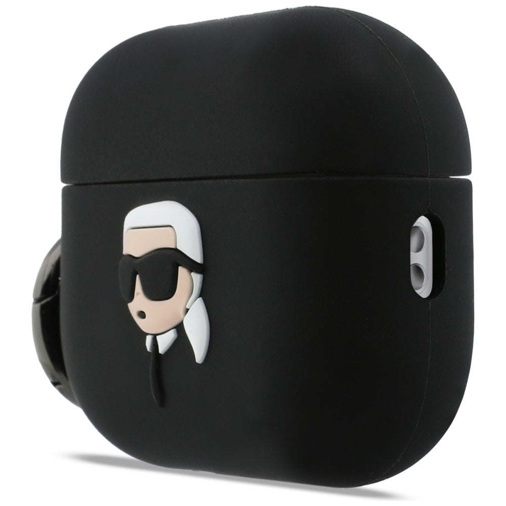 Karl Lagerfeld Silikon Karl Head 3D Case til AirPods Pro 3 - sort