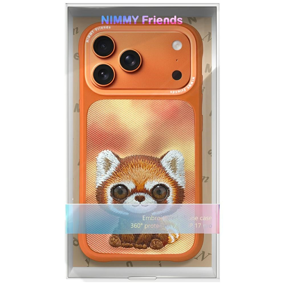 Nimmy Big Eyed Pet 2.0 Raccoon case for iPhone 17 Pro Max - orange