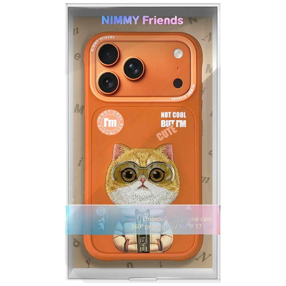 Nimmy Cool&Cute 2.0 Cat Case for iPhone 17 Pro Max - Orange