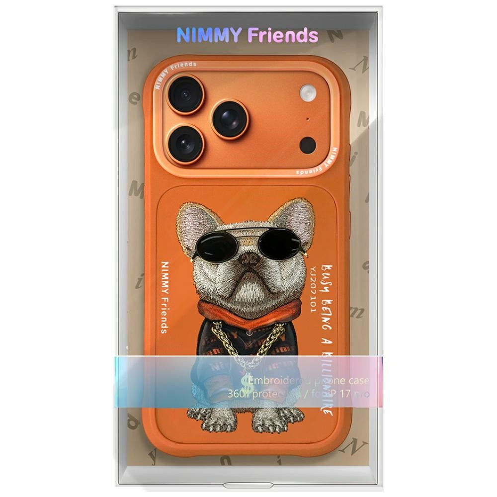 Nimmy Briller Cool Dog Case til iPhone 17 Pro Max - Orange