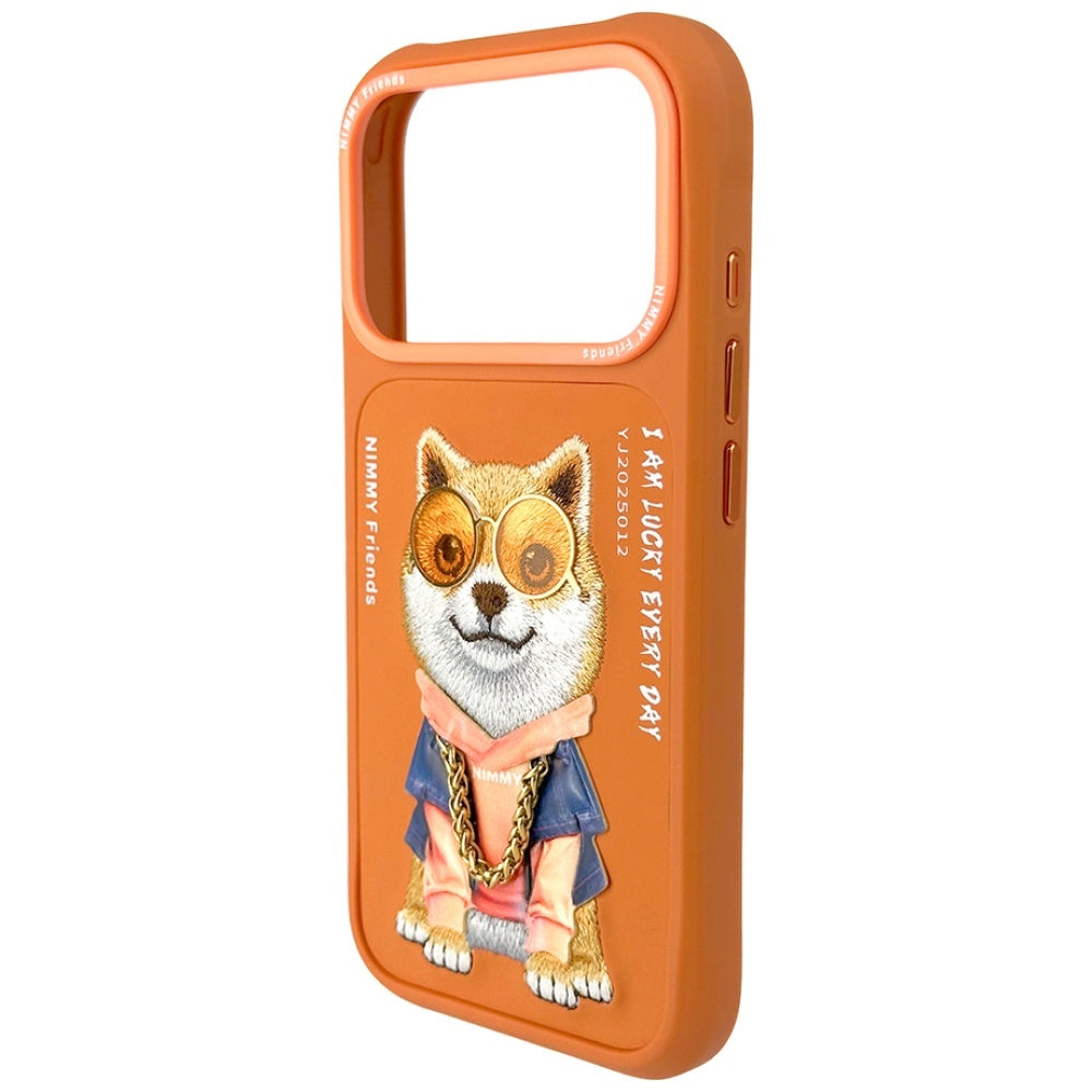 Nimmy Briller Cool Dog Case til iPhone 17 Pro Max - Orange