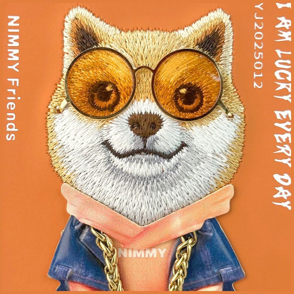 Nimmy Briller Cool Dog Case til iPhone 17 Pro Max - Orange