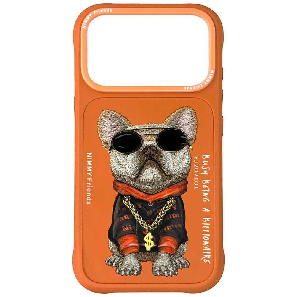 Nimmy Briller Cool Dog iPhone 17 Pro Case - Orange