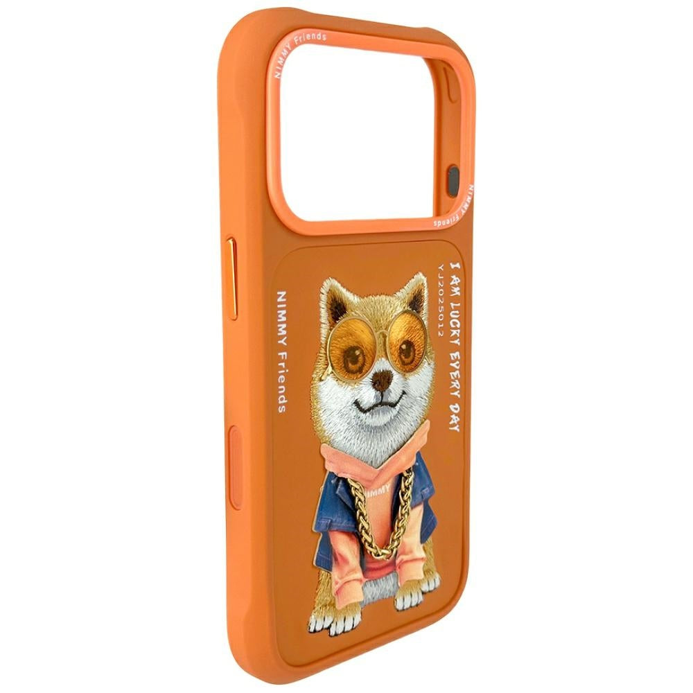Nimmy Briller Cool Dog iPhone 17 Pro Case - Orange