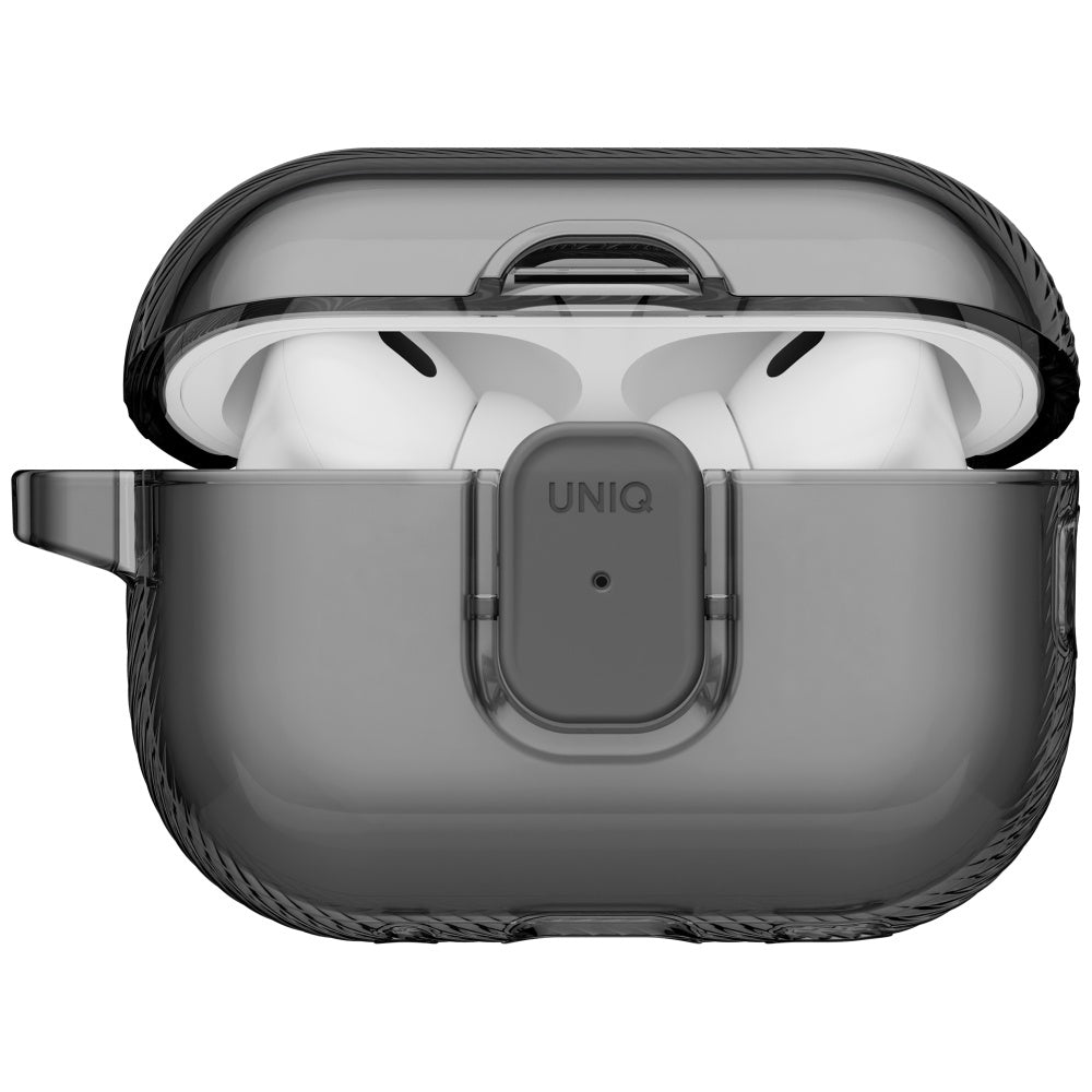 Uniq Glase Pro Case til AirPods Pro 3 Lock Case - gennemsigtig sort