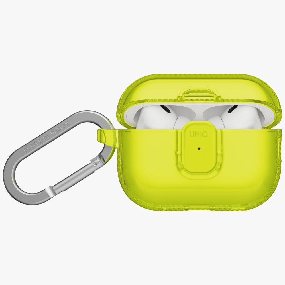 Uniq Glase Pro Case til AirPods Pro 3 Lock Case - Gult gennemsigtigt