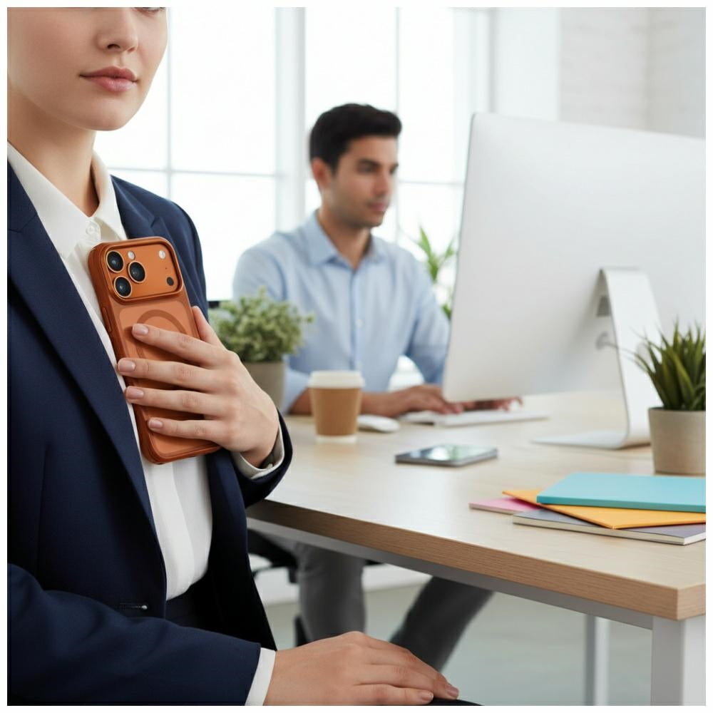 Uniq Veren iPhone 17 Pro Max Magclick opladningsfoder - orange