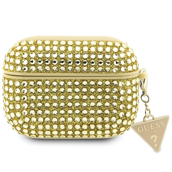 Guess Rhinestone Triangle Case til AirPods Pro 2 (2022/2023) - Guld