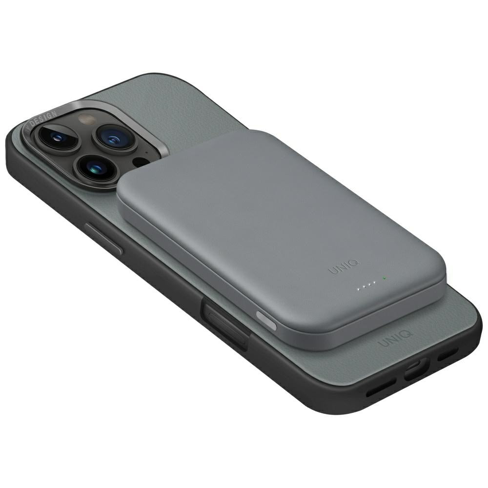 Uniq Lyden Lexa Magnetic 5000mAh PD USB-C MagSafe Power Bank - Grå