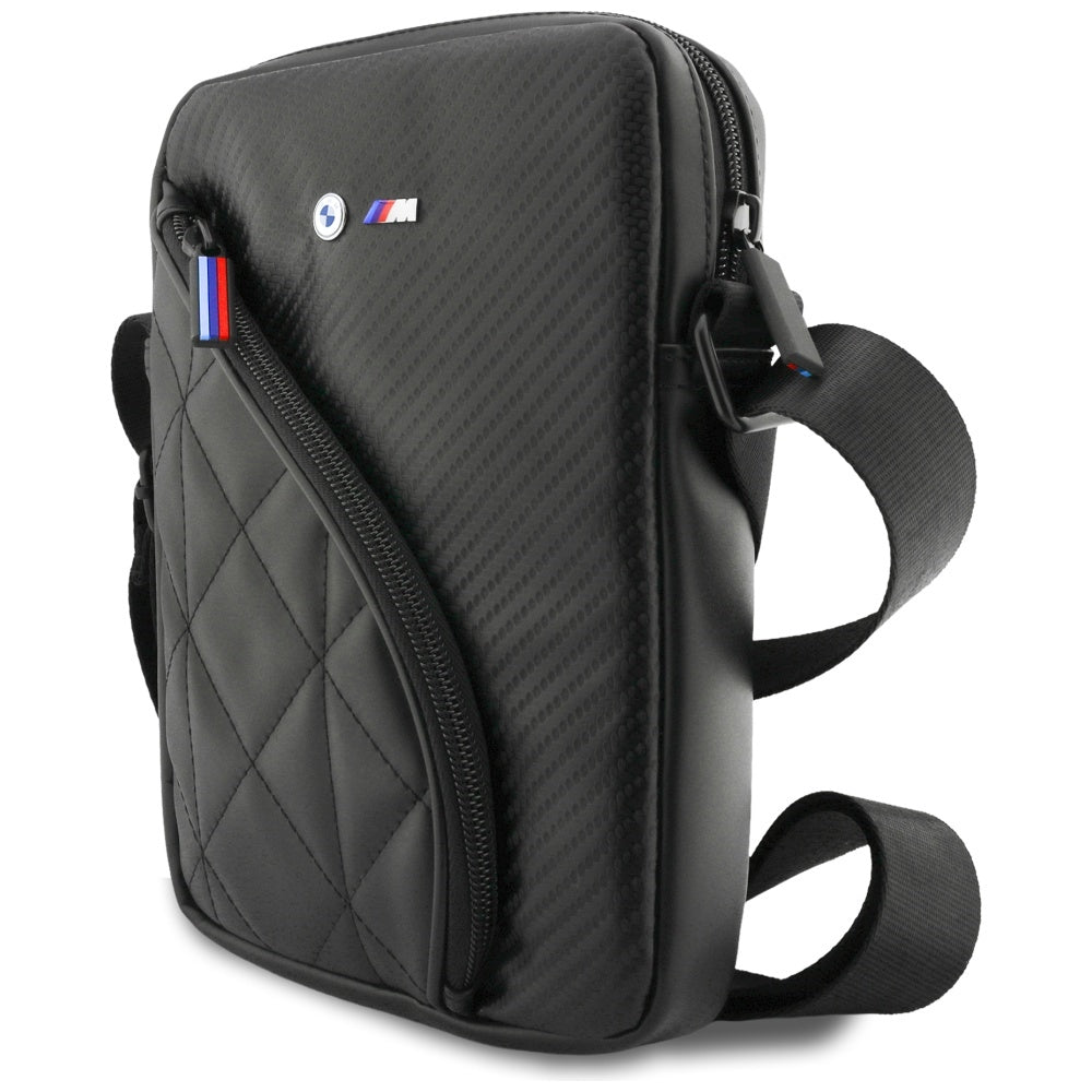 BMW Carbon Pockets & Metal Logo 8" Tablet Bag - sort
