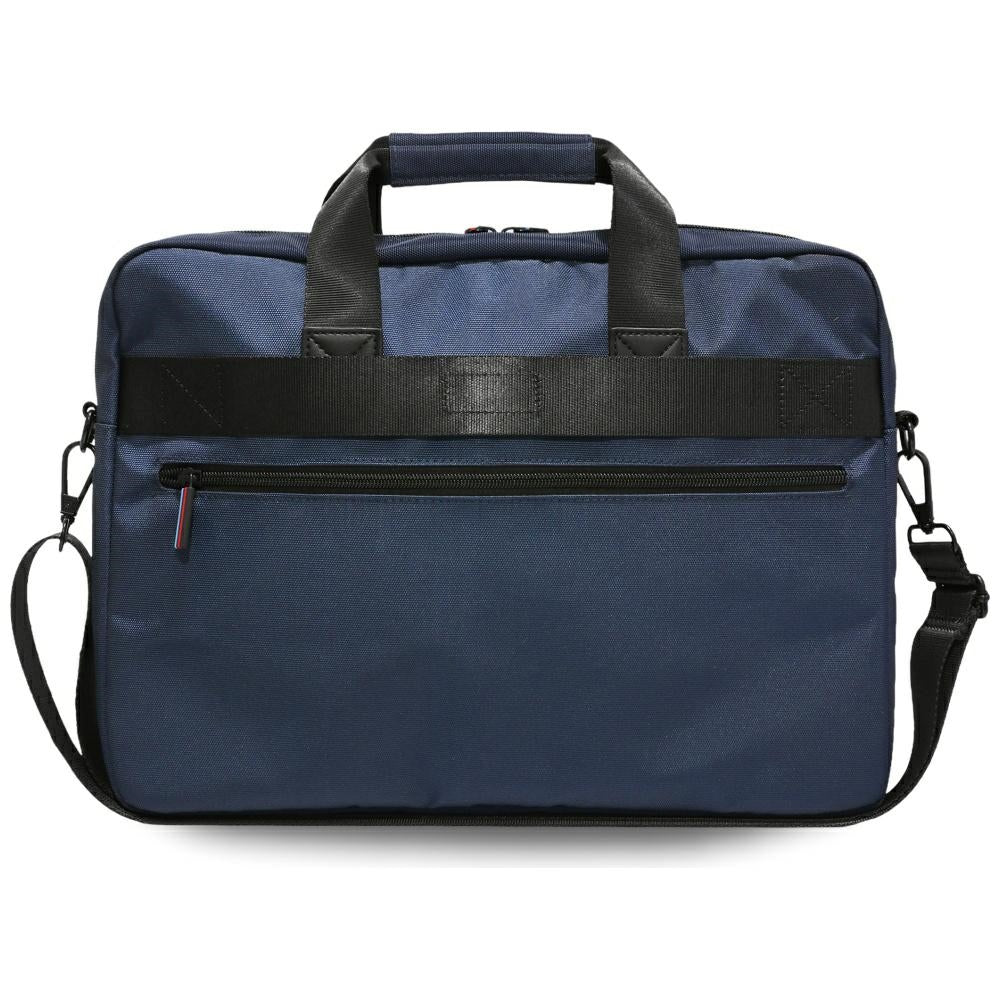 BMW Nylom lommer & Metal Logo 16" Laptop Bag - Navy Blue