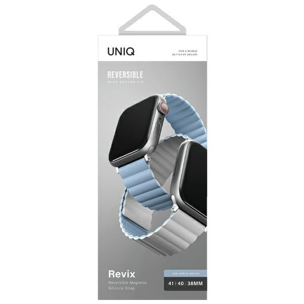 Uniq Revix magnetrem til Apple Watch 38/40/41 mm - Blå og hvid